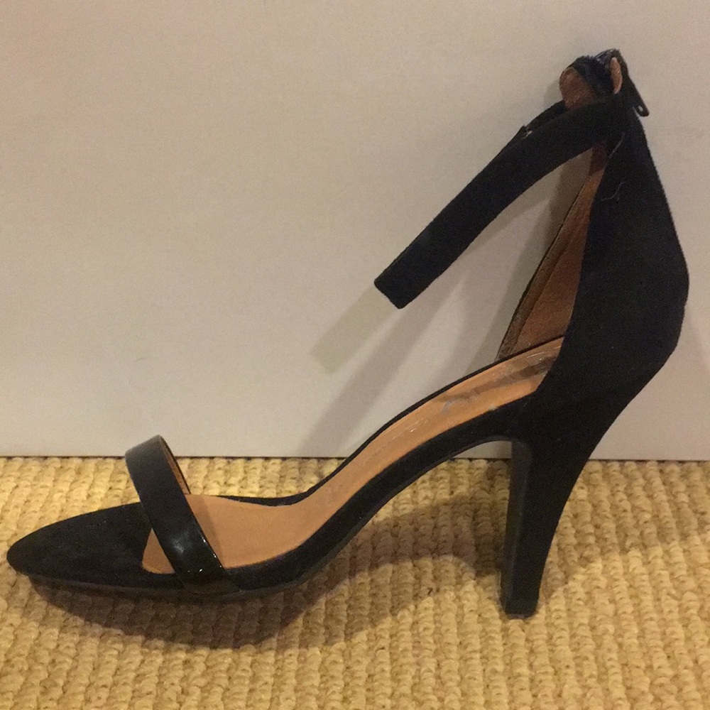 Jeffery Campbell Burke Black Suede Heel